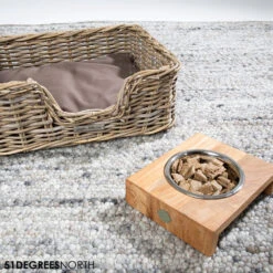 51 Degrees North Voerbak Teak High -Hondenbenodigdheden Winkel 51 degrees north voerbak teak high 211088 1000 none