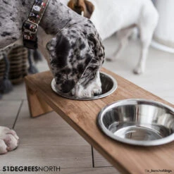 51 Degrees North Voerbak Teak High -Hondenbenodigdheden Winkel 51 degrees north voerbak teak high 211103 1000 none