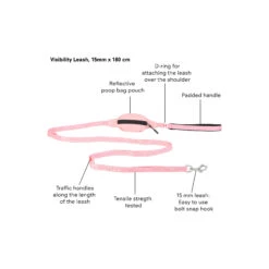 PAIKKA Visibility Leash -Hondenbenodigdheden Winkel paikka visibility leash 217820 2000 none
