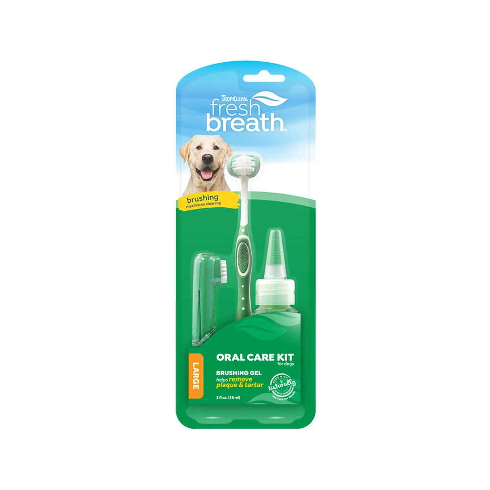 TropiClean Fresh Breath OralCareGel Kit Dogs 2 TropiClean Fresh Breath OralCareGel Kit Dogs - Afbeelding 2