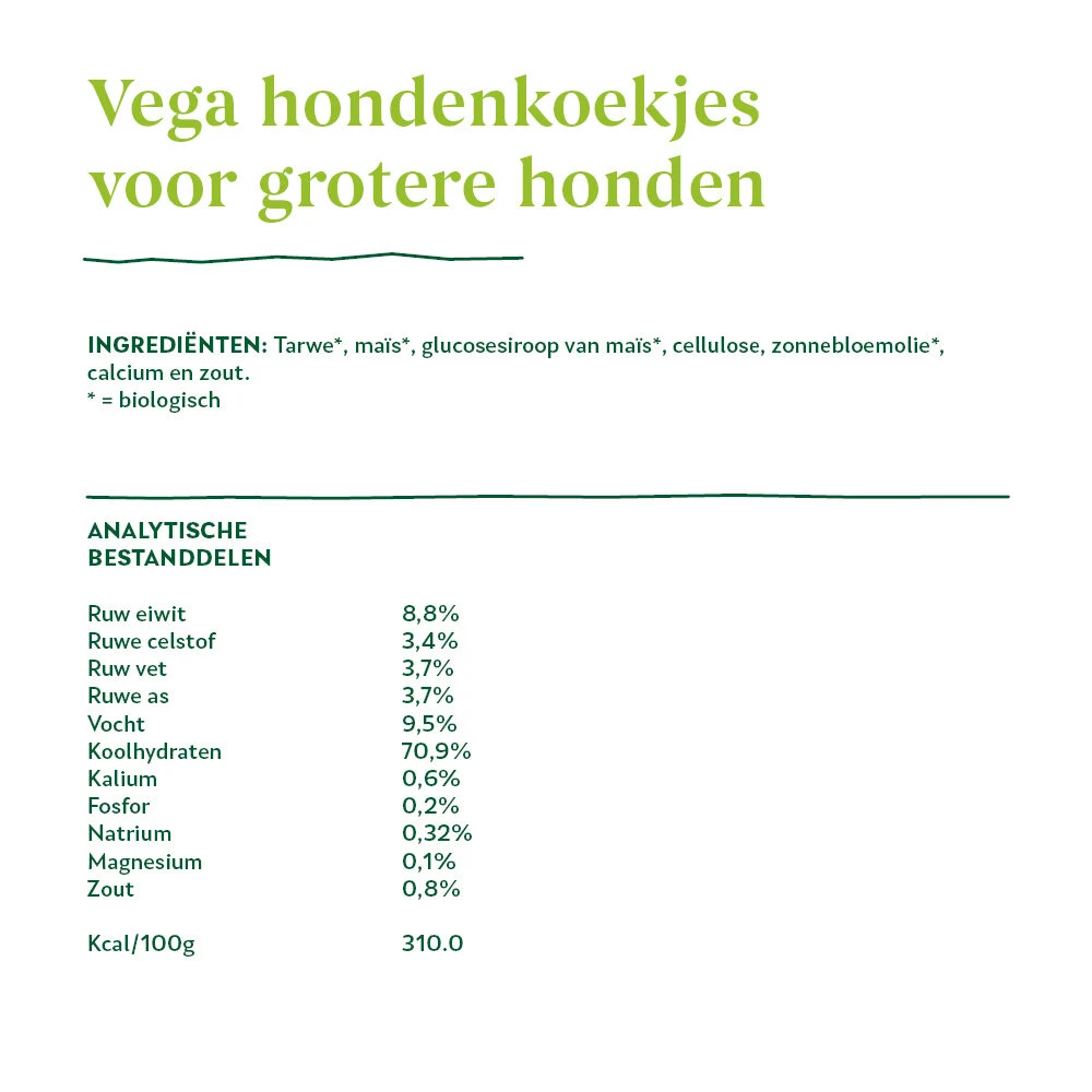 Yarrah - Hondensnack Vega Hondenkoekjes Grote Honden Bio 7 Yarrah - Hondensnack Vega Hondenkoekjes Grote Honden Bio - Afbeelding 7
