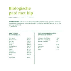 Yarrah - Natvoer Hond Blik Paté Met Kip Bio -Hondenbenodigdheden Winkel yarrah natvoer hond blik pat met kip bio 200999 1000 none