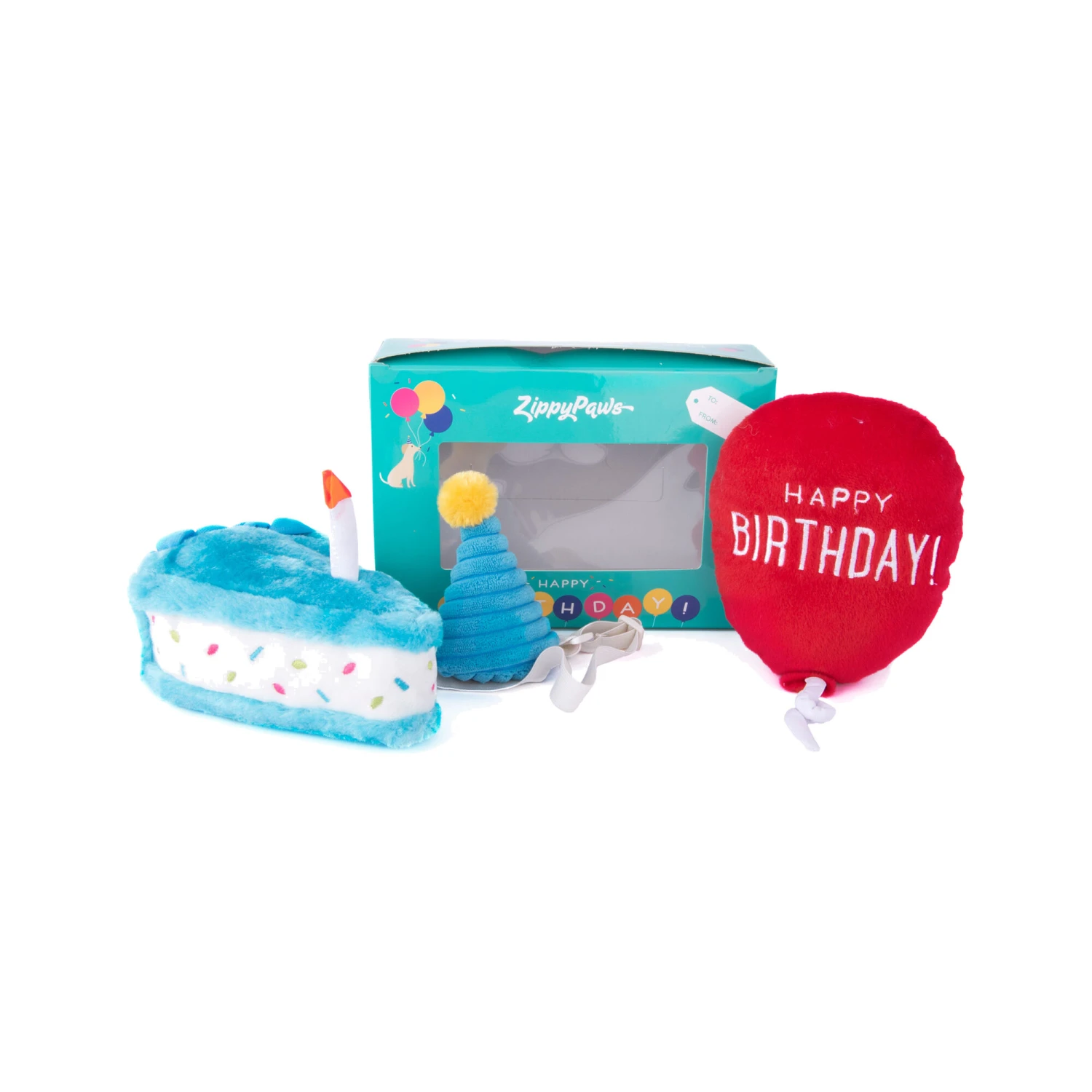 ZippyPaws Pup Birthday Box Blue 2 ZippyPaws Pup Birthday Box Blue - Afbeelding 2